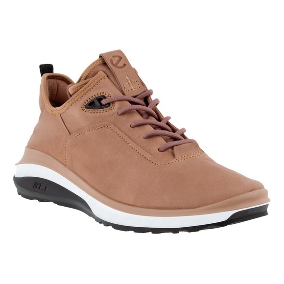 ECCO Mens ST360 Leather Street Sneaker Morel - Picture 1 of 8